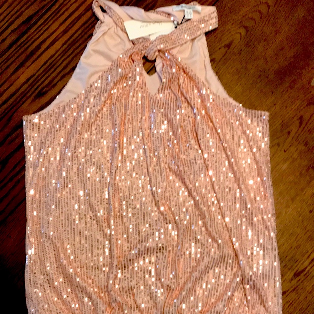 ☀️3/$25 sale☀️ Glittery ladies halter top